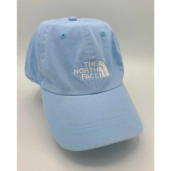 The North Face Blue Adjustable Ball Cap Logo Cotton Hat Since 1968 - Picture 3 of 8
